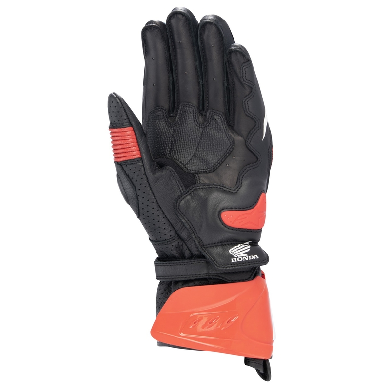 Mootorrattakindad Alpinestars GP PRO R 3 Honda must-punane-fluo-sinine-valge