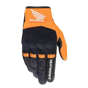 Alpinestars Copper Honda mootorratta kindad mustad ja oranžid