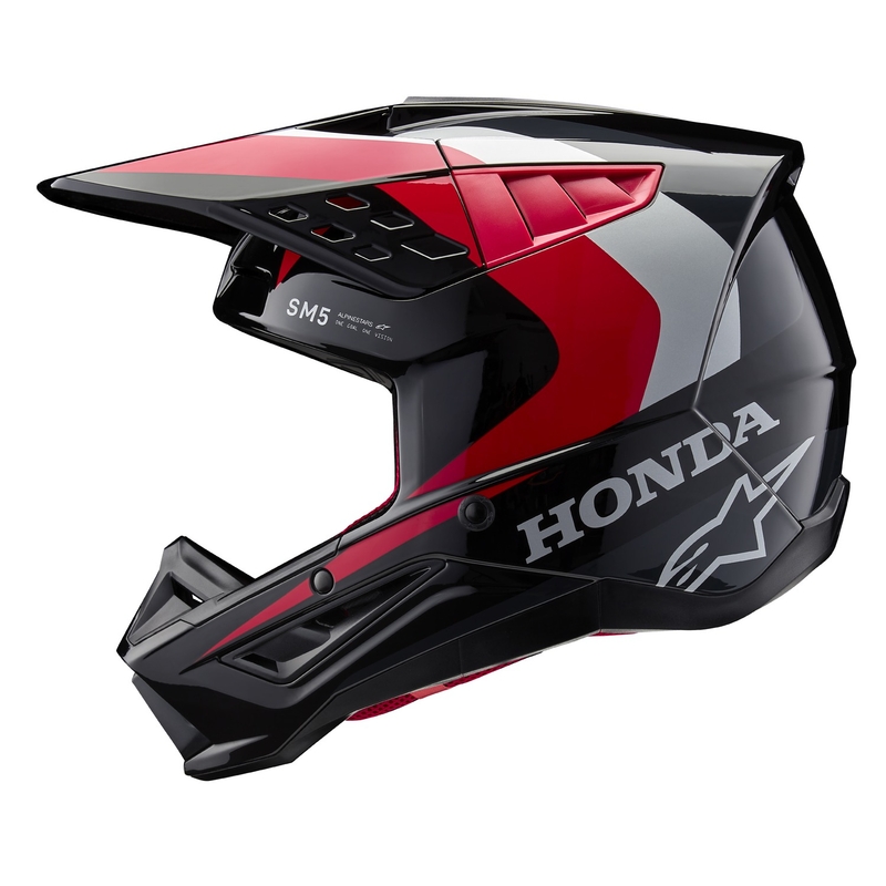 Alpinestars S-M5 Honda motokrossikiiver must-punahall