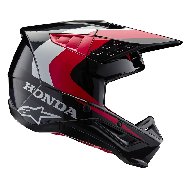 Alpinestars S-M5 Honda motokrossikiiver must-punahall