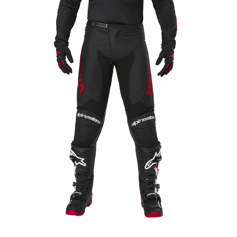 Alpinestars Racer Iconic Honda motokrossi püksid must ja punane