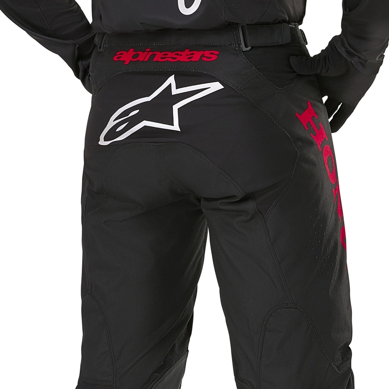 Alpinestars Racer Iconic Honda motokrossi püksid must ja punane
