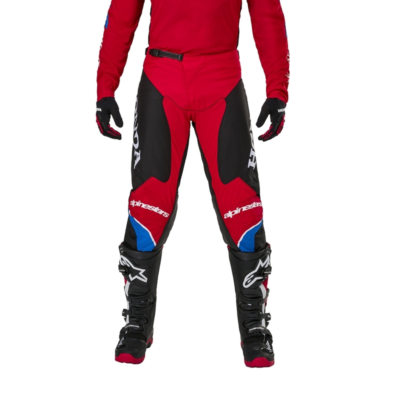 Alpinestars Racer Iconic Honda motokrossipüksid punane-must-sinine-valge kollektsioon