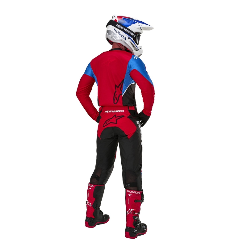 Alpinestars Racer Iconic Honda motokrossipüksid punane-must-sinine-valge kollektsioon