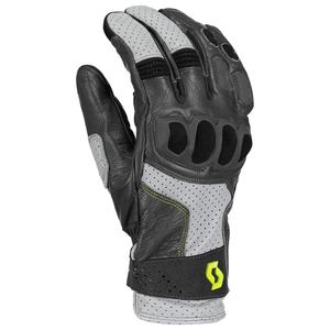Nahast mootorratta kindad SCOTT SPORT ADV hallikas-roheline