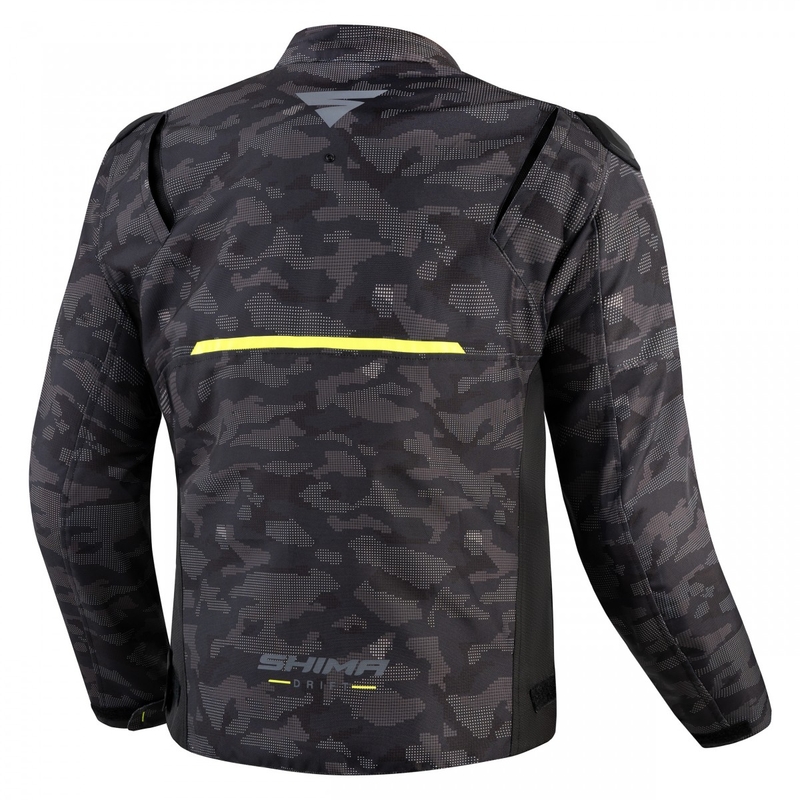 Mootorratta jakk Shima Drift camo-must