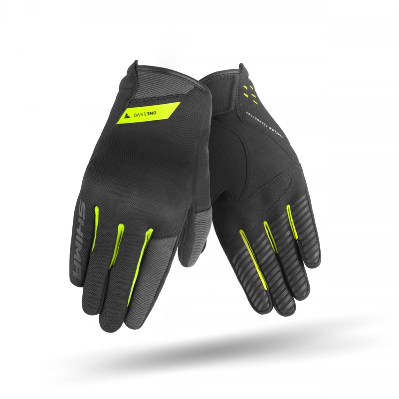 Mootorrattakindad Shima One EVO kollane fluo-mustad