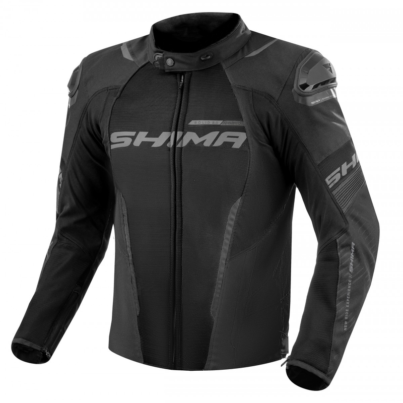 Shima Solid 2.0 Vent Black mootorratta jakk