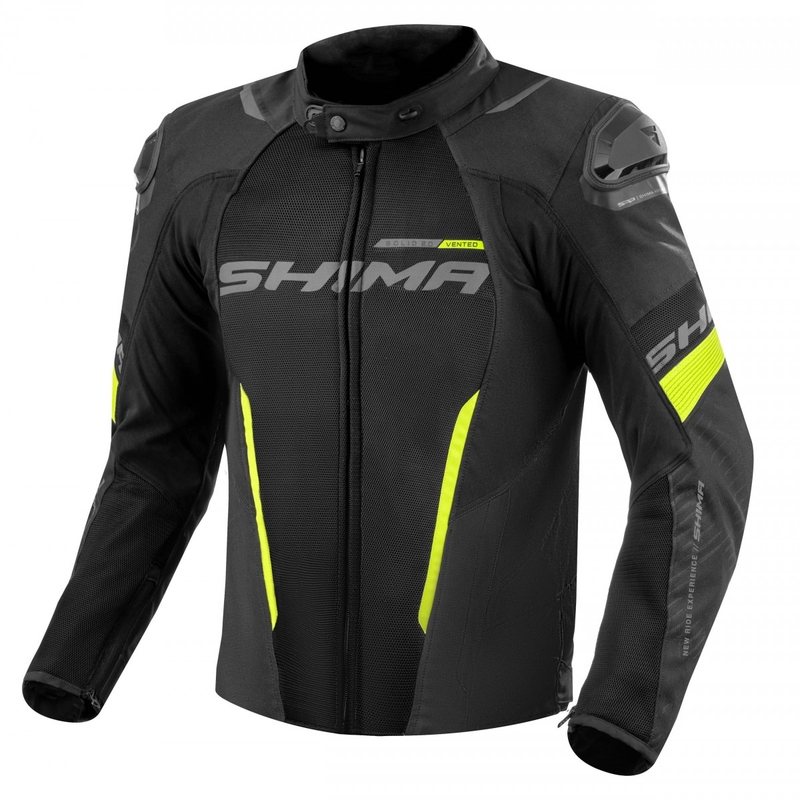 Mootorratta jope Shima Solid 2.0 Vent must-fluo kollane