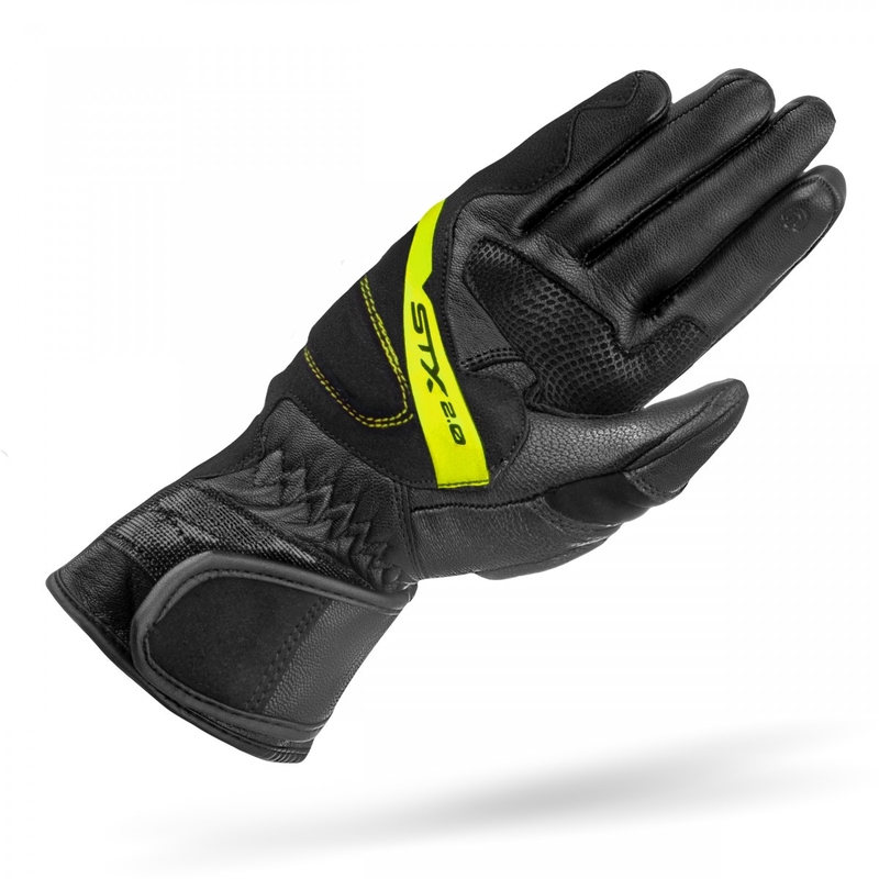 Mootorrattakindad Shima STX 2.0 must-fluo kollane