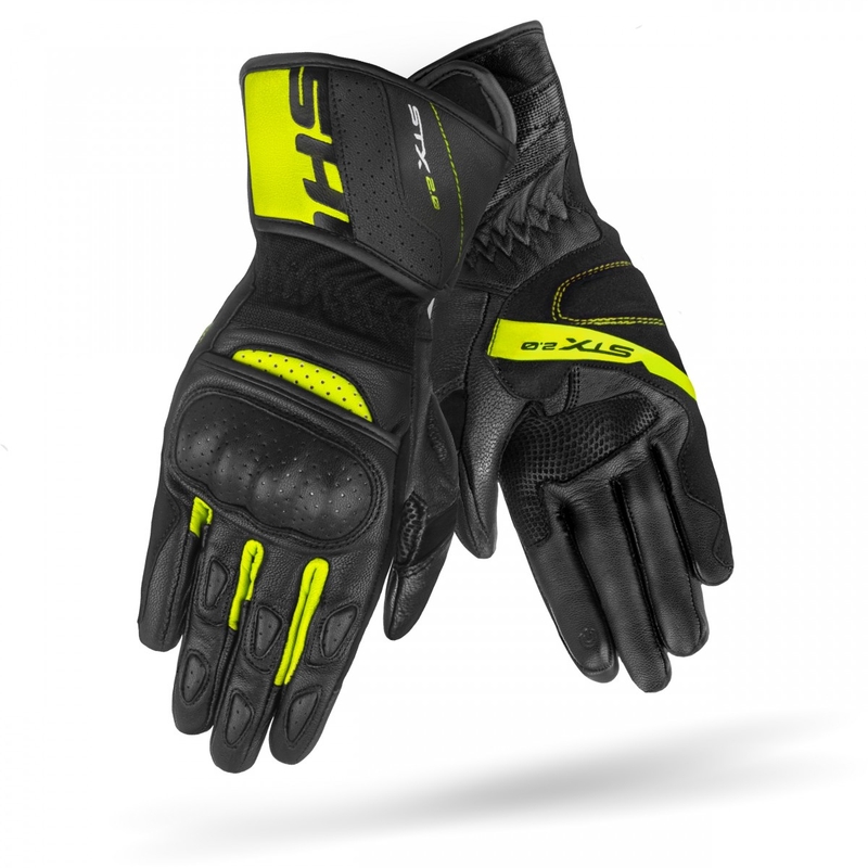 Mootorrattakindad Shima STX 2.0 must-fluo kollane