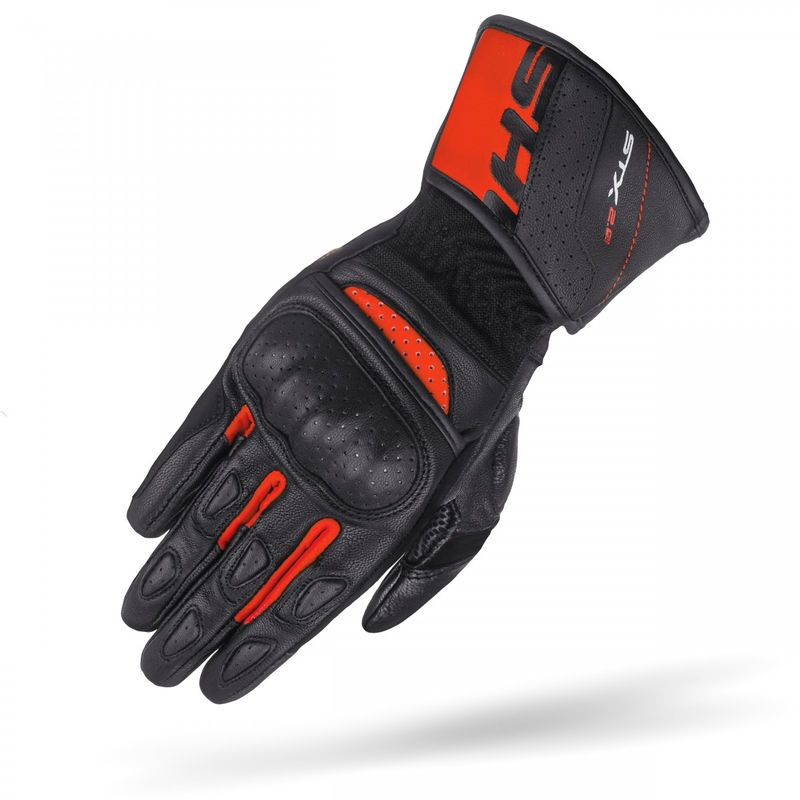 Mootorrattakindad Shima STX 2.0 must-punased