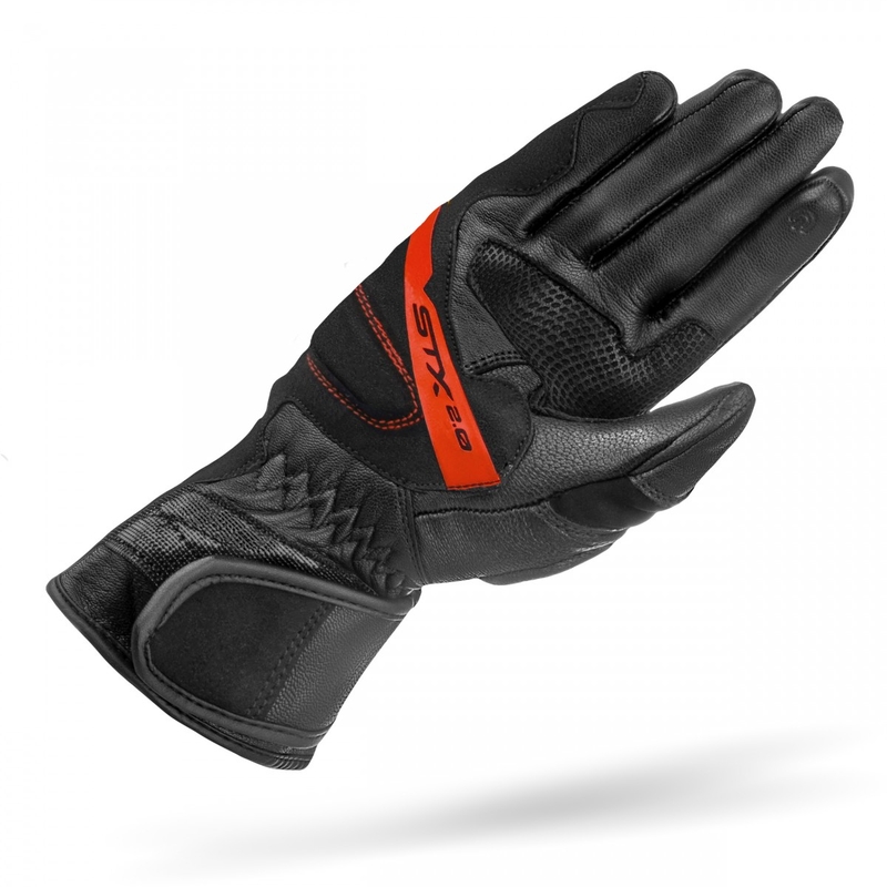 Mootorrattakindad Shima STX 2.0 must-punased