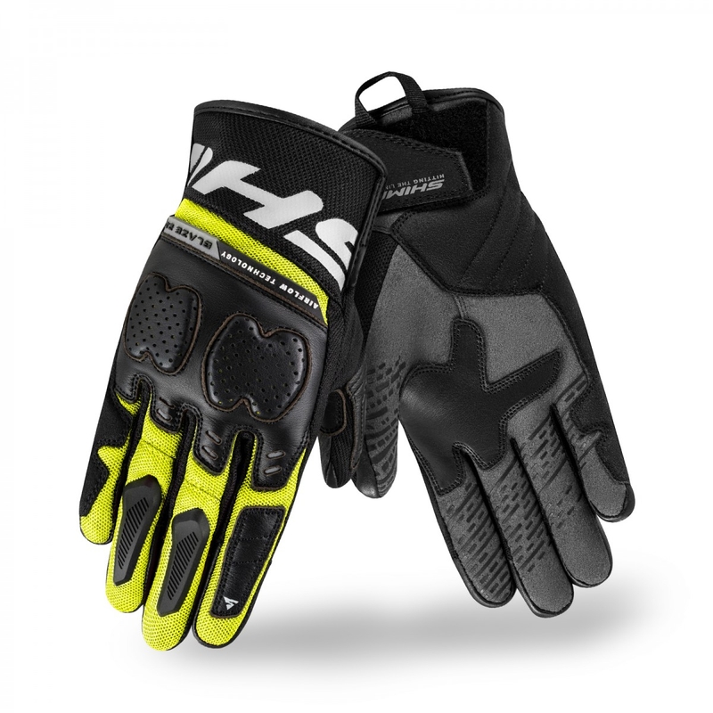 Mootorrattakindad Shima Blaze 2.0 must-fluo kollane