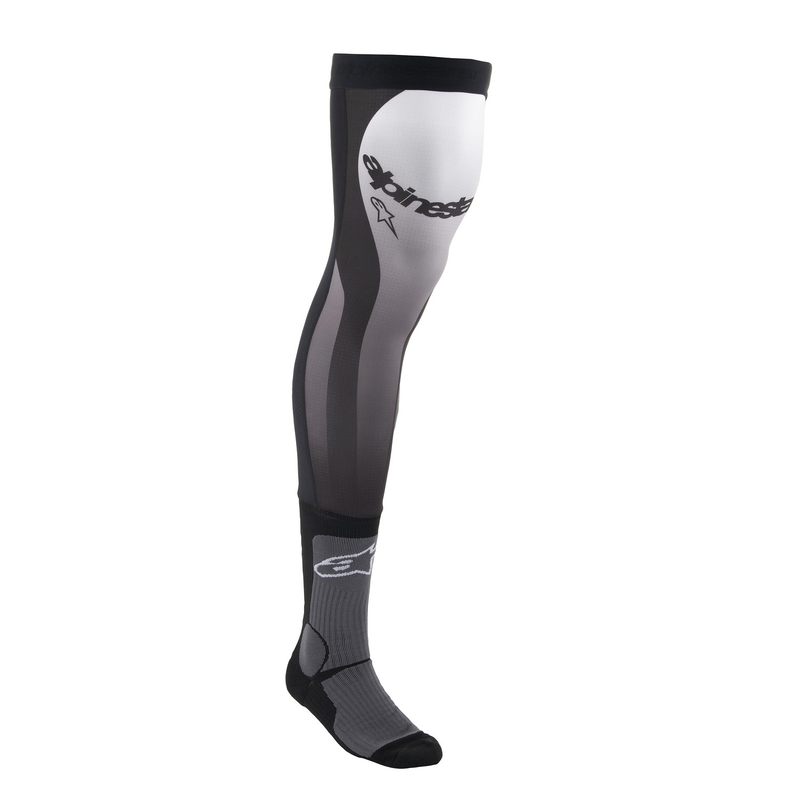 Alpinestars põlveliigese sokid mustad ja valged