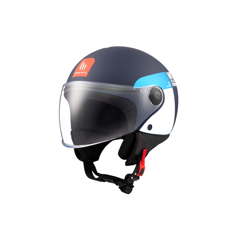 Avatud mootorratta kiiver MT STREET INBOARD C7 matt sini-valge