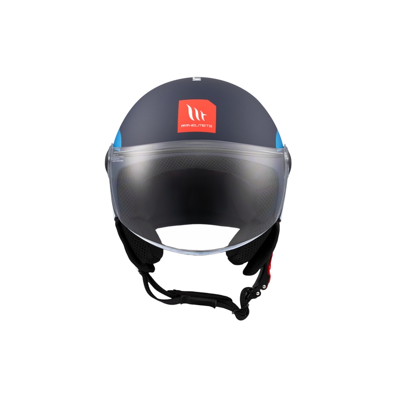 Avatud mootorratta kiiver MT STREET INBOARD C7 matt sini-valge