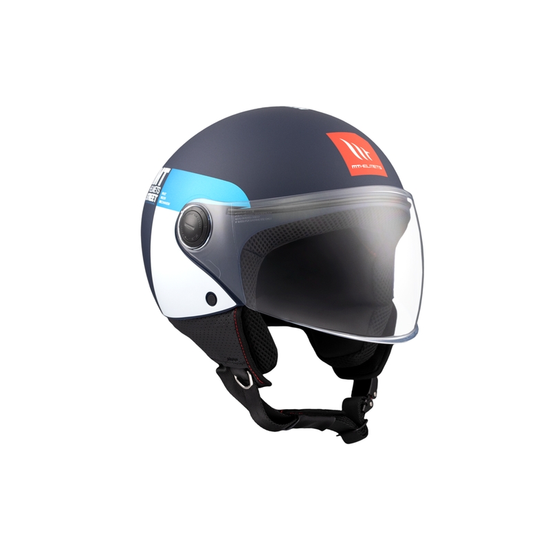 Avatud mootorratta kiiver MT STREET INBOARD C7 matt sini-valge