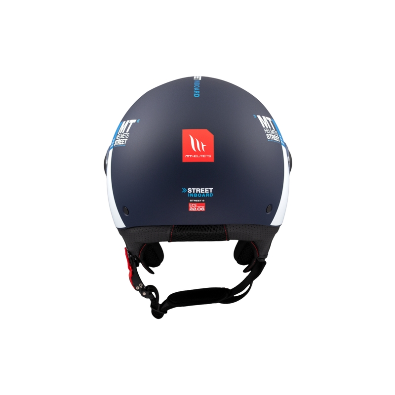 Avatud mootorratta kiiver MT STREET INBOARD C7 matt sini-valge