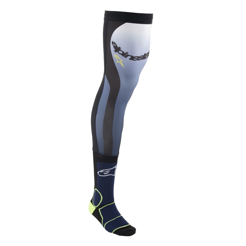 Alpinestars põlveliigese sokid Sinine-Kollane-Fluo-valge-Mustad