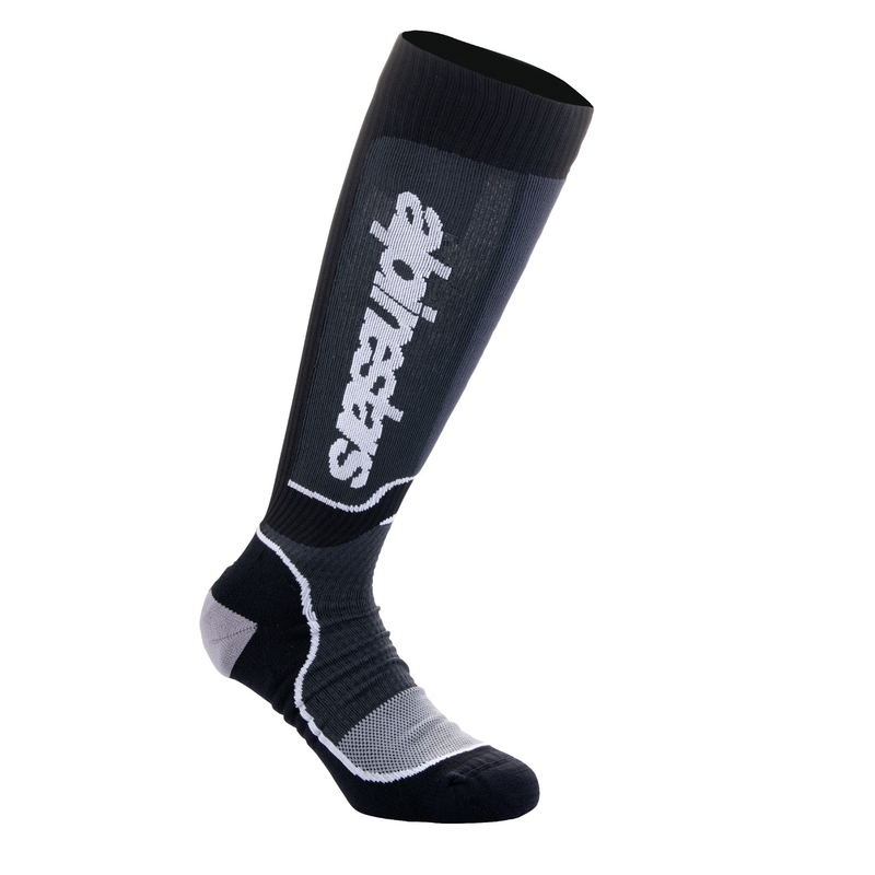 Alpinestars MX Plus mustad ja valged sokid