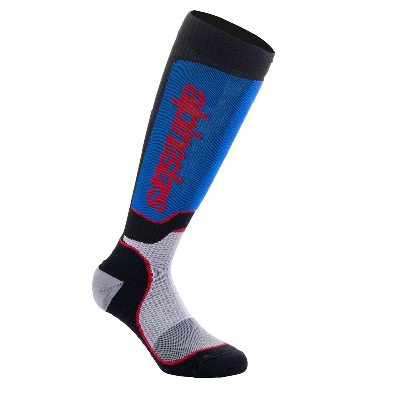 Alpinestars MX Plus must-punase-sinise-hallid sokid