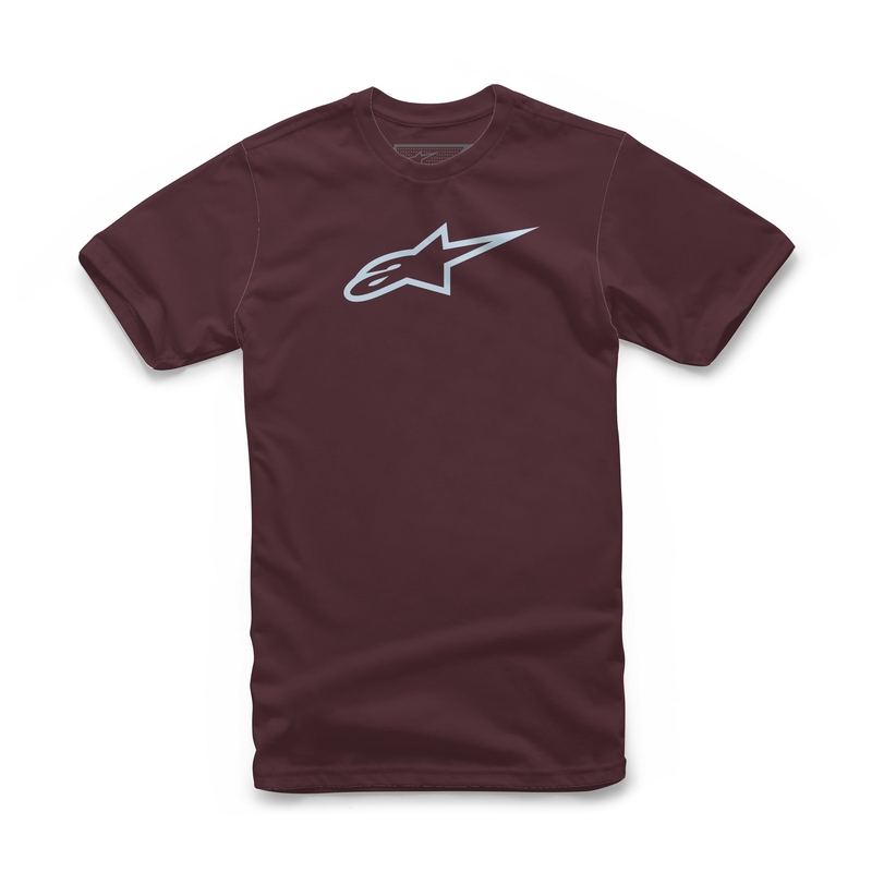 Tričko Alpinestars Classic Tee karmínovo-světle modré