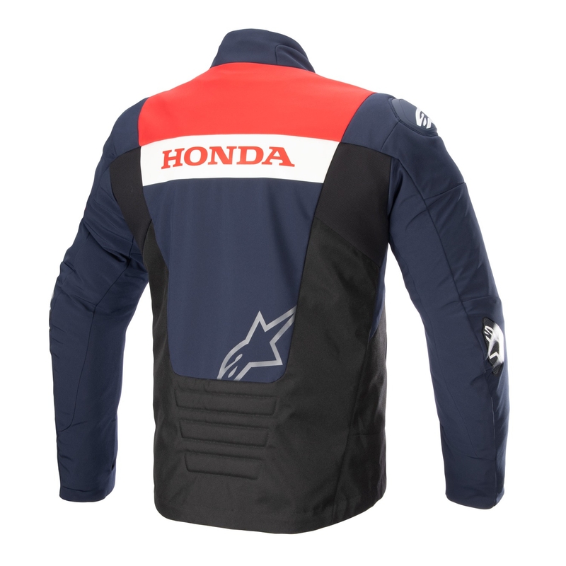 Alpinestars SMX veekindel Honda sini-must-punase-valge mootorratta jope
