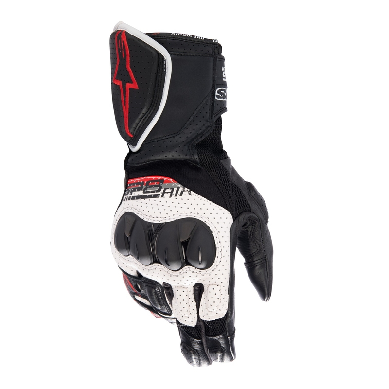 Alpinestars SP-8 Air valge-must-punased mootorratta kindad
