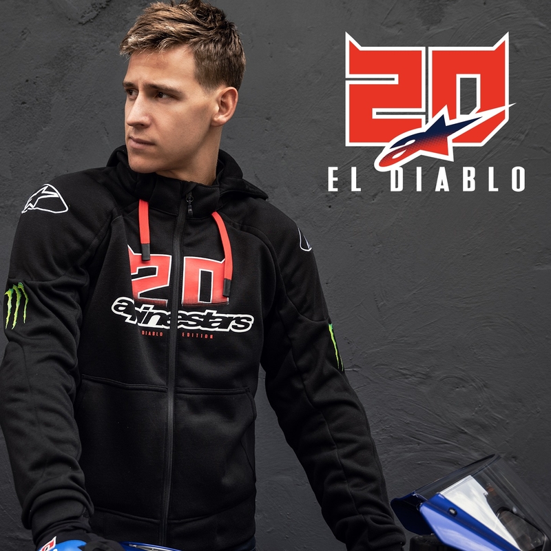 Alpinestars Chrome Ignition Monster FQ20 must-punase-valge-roheline mootorratta jope