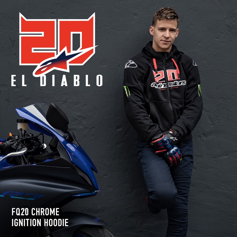 Alpinestars Chrome Ignition Monster FQ20 must-punase-valge-roheline mootorratta jope