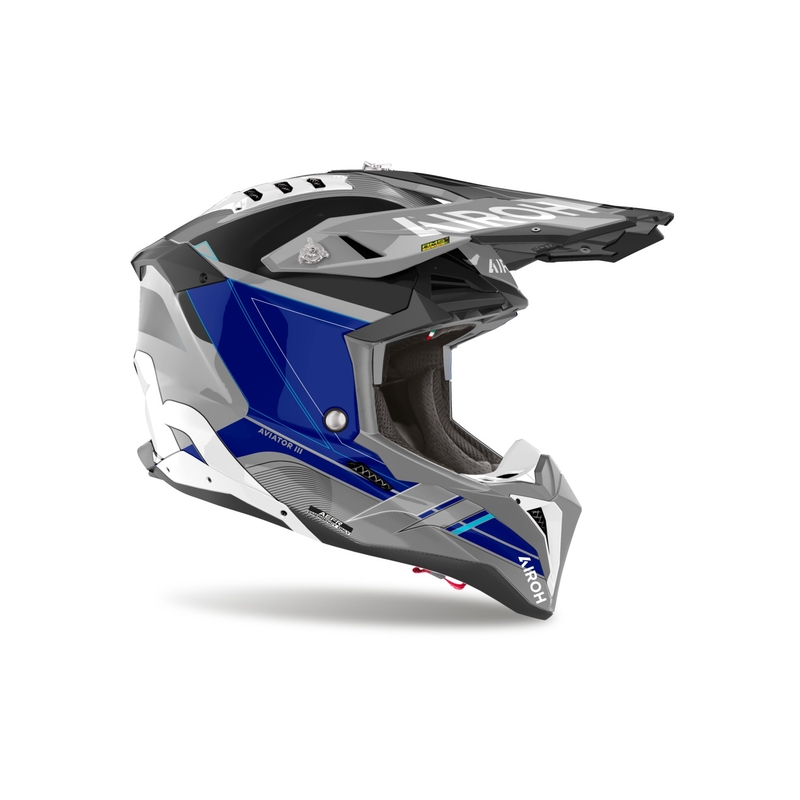 Motokrossikiiver Airoh Aviator 3 Saber läikiv sinine