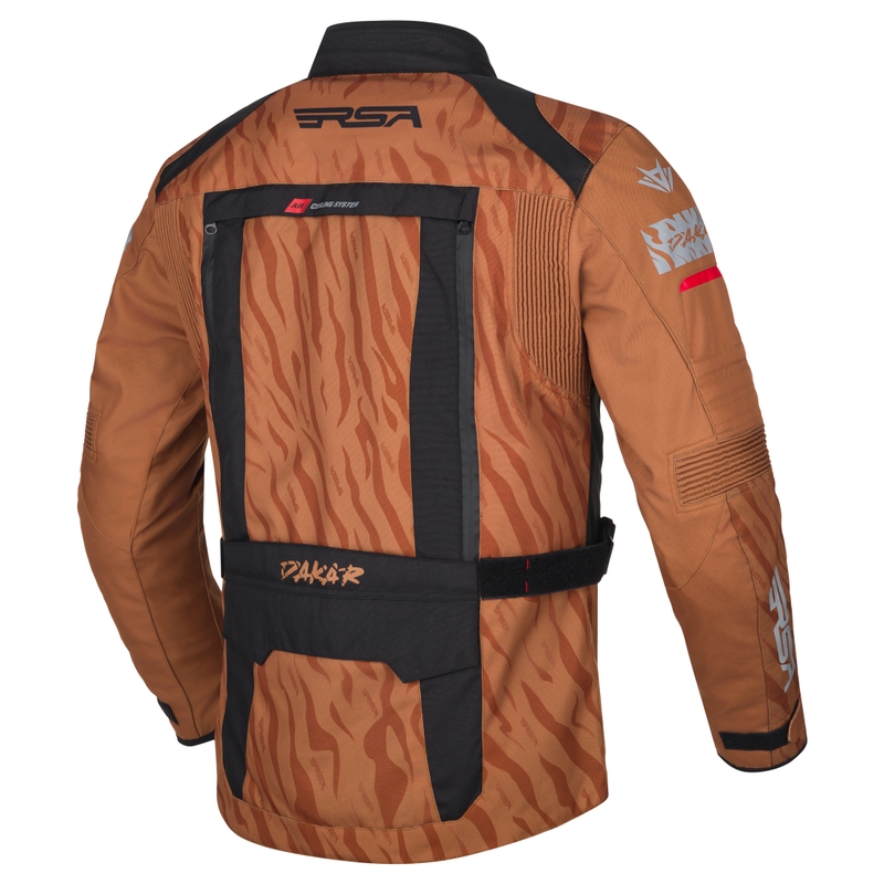 Mootorratta jope RSA Dakar 2 liiv-must-punane