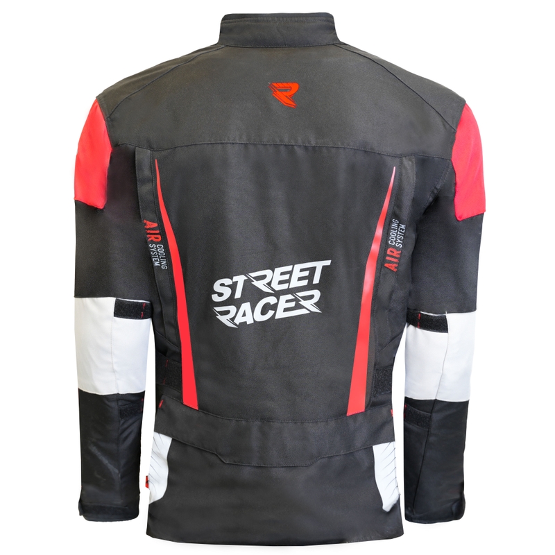 Street Racer All Season Black-Grey-Red mootorratta jakk