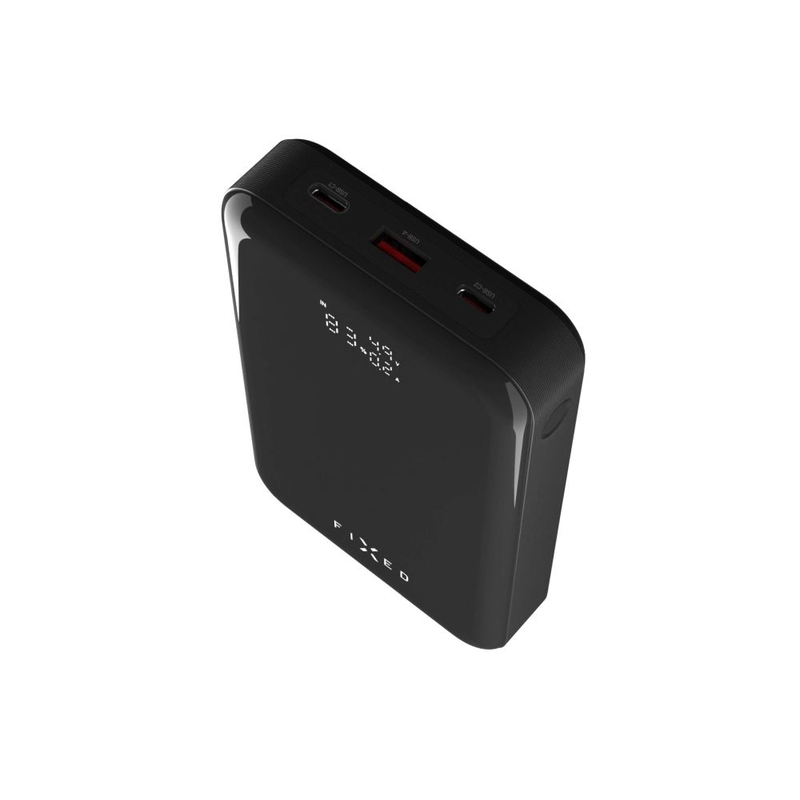 Powerbank Fixed Zen 20 Pro LCD ekraaniga must