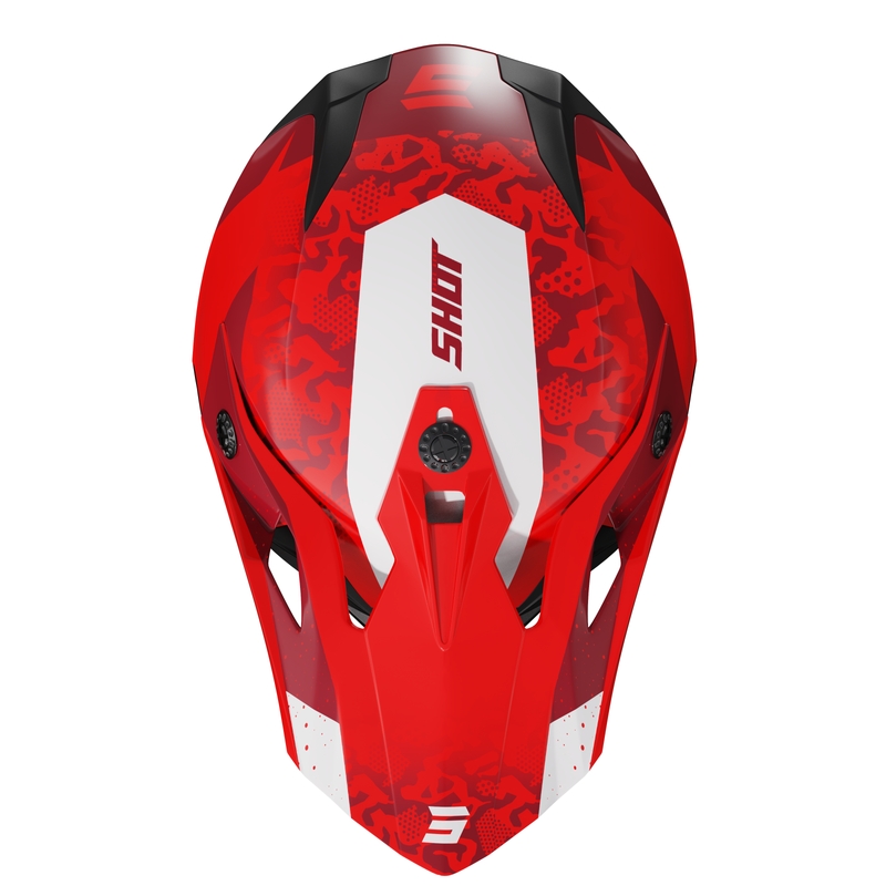 Dětská motokrosová helma Shot Pulse Airfit lesklá červená výprodej