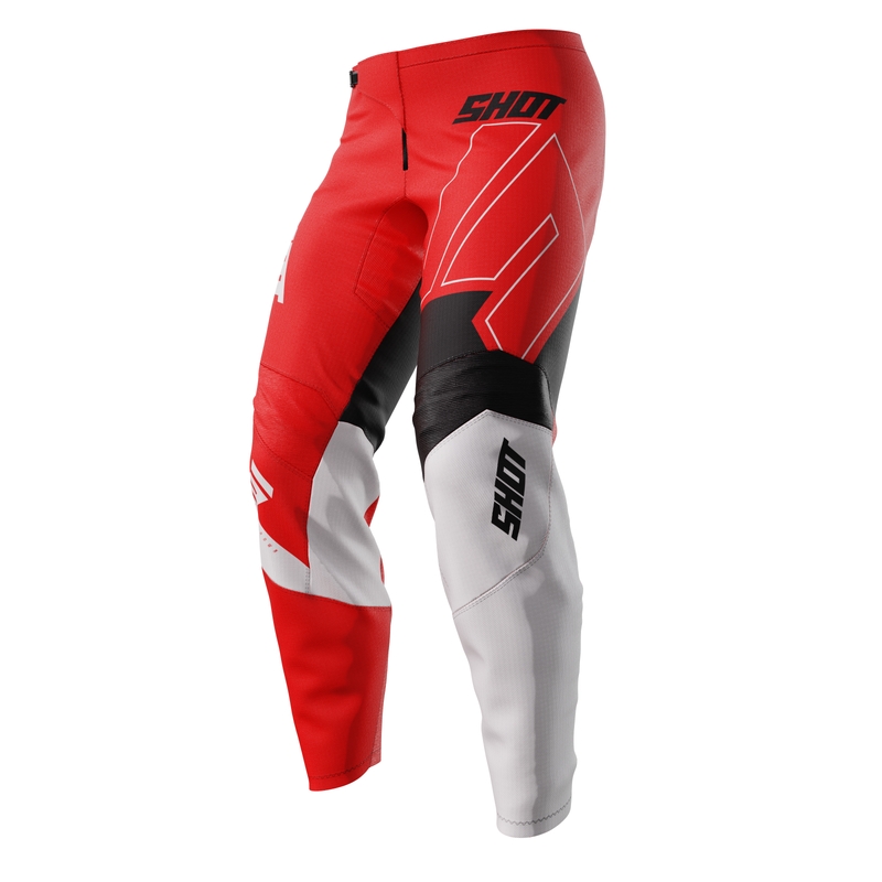 Laste motokrossi püksid Shot Draw Rush Red allahindlus