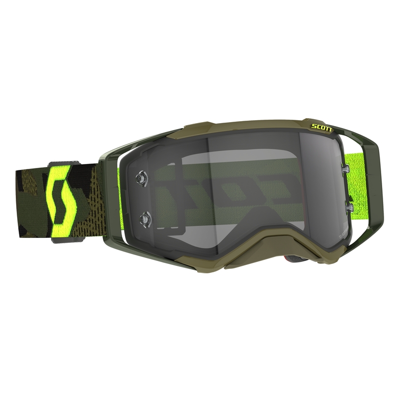 Motokrossiprillid Scott Prospect LS khaki-fluo kollane-hele hall