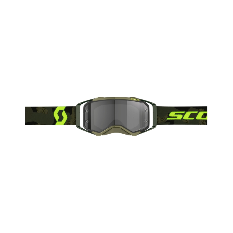 Motokrossiprillid Scott Prospect LS khaki-fluo kollane-hele hall