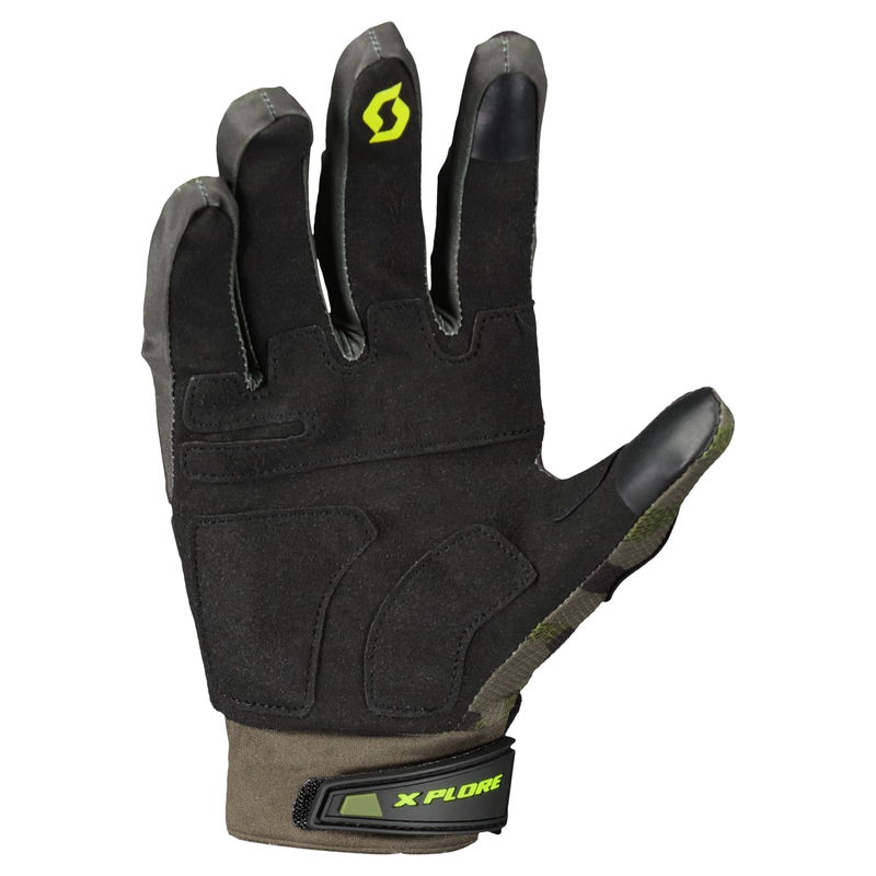 Mootorrattakindad SCOTT X-PLORE PRO armee-roheline-kollane