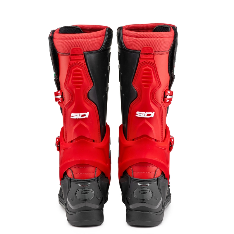 SiDi Crossair mustad ja punased mootorratta saapad