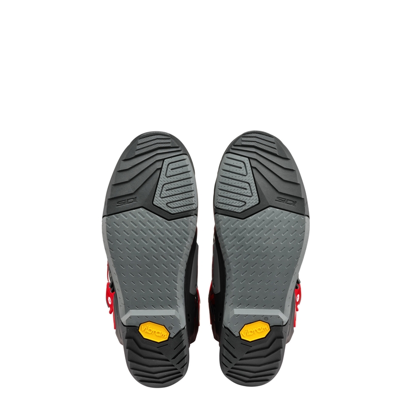 SiDi Crossair mustad ja punased mootorratta saapad