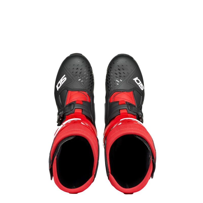 SiDi Crossair mustad ja punased mootorratta saapad