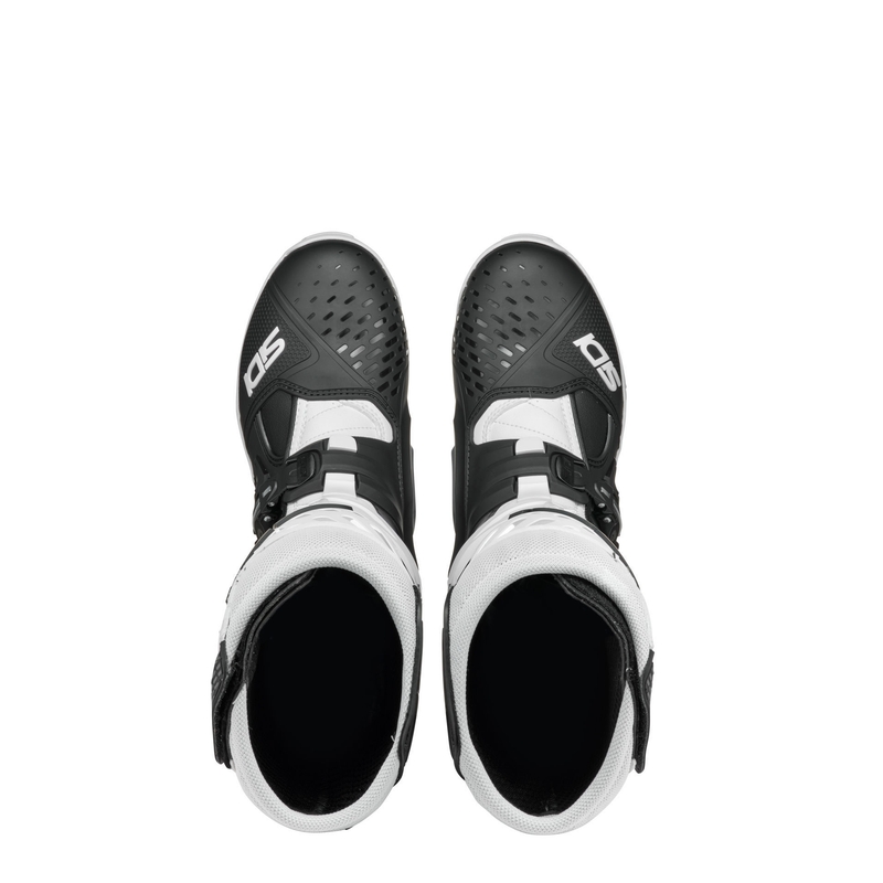 SiDi Crossair must-valged mootorratta saapad