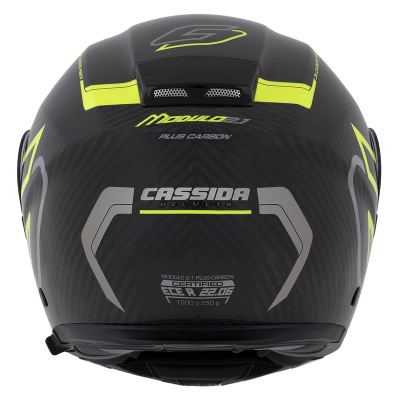 Cassida Modulo 2.1 Plus Carbon fluo kollane-hõbedane-must flip-up kiiver