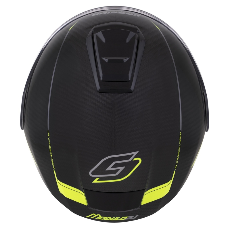 Cassida Modulo 2.1 Plus Carbon fluo kollane-hõbedane-must flip-up kiiver