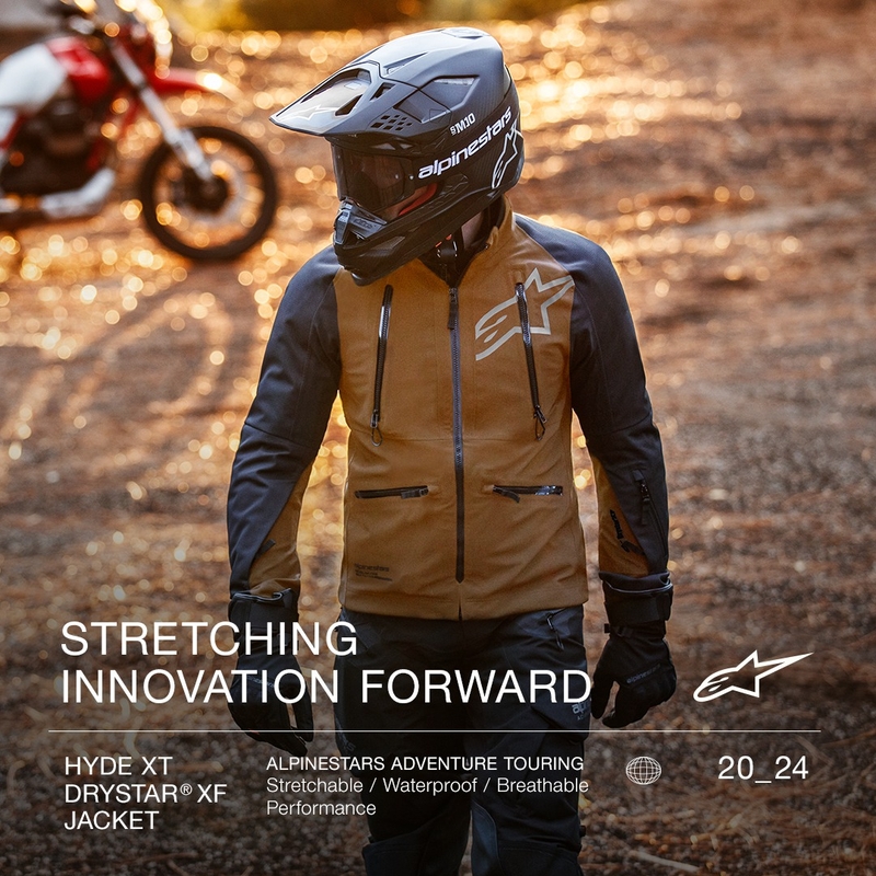 Alpinestars Hyde XT Drystar XF mootorratta jope liivamust