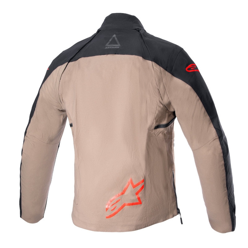 Alpinestars Techdura must ja pruun mootorratta jakk