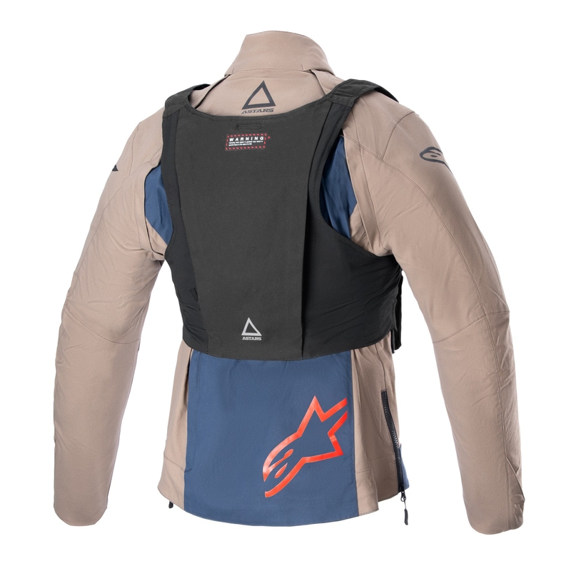 Alpinestars Techdura must-pruun-tumesinine mootorratta jope