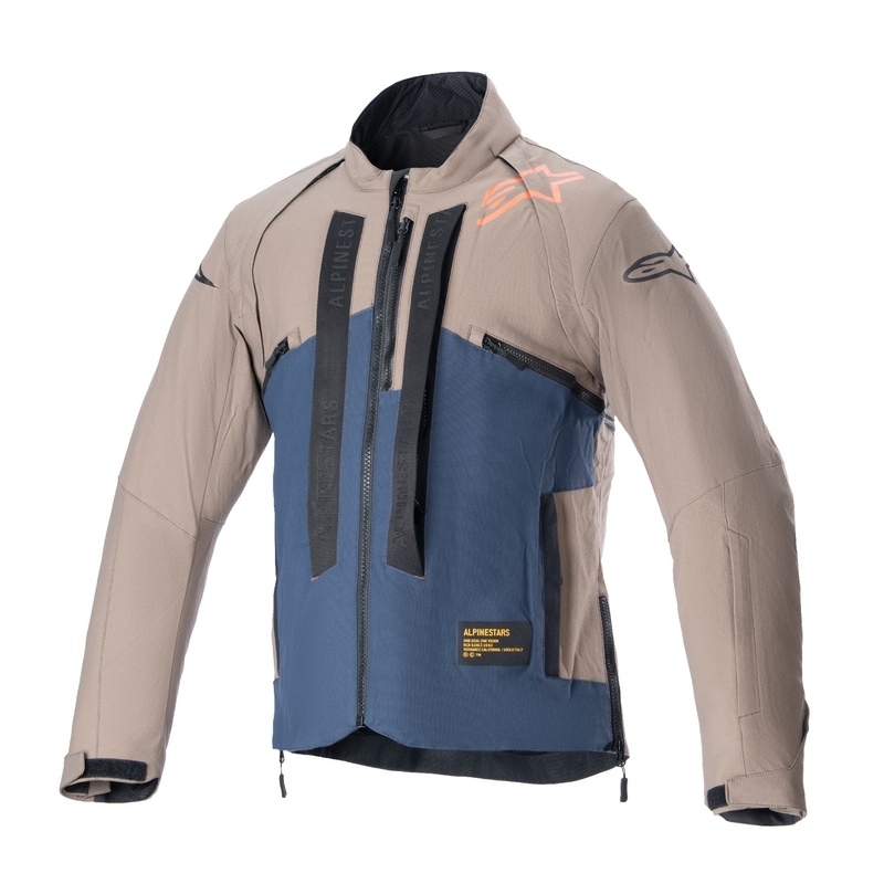 Alpinestars Techdura must-pruun-tumesinine mootorratta jope